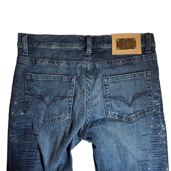 Versace Jeans‎ Couture Y2K Sequin Accent Size 26 • 40 - Picture 8 of 8